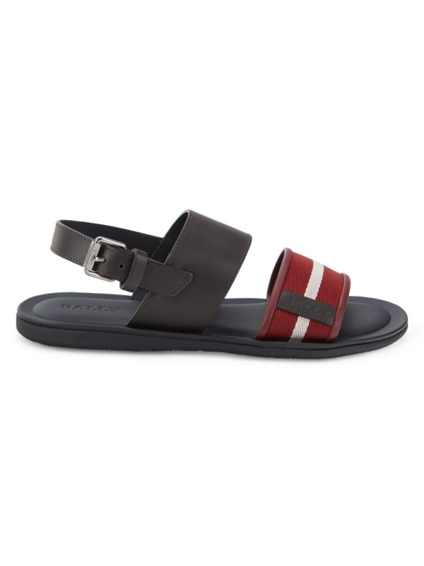 Bally Striped Leather Sandals